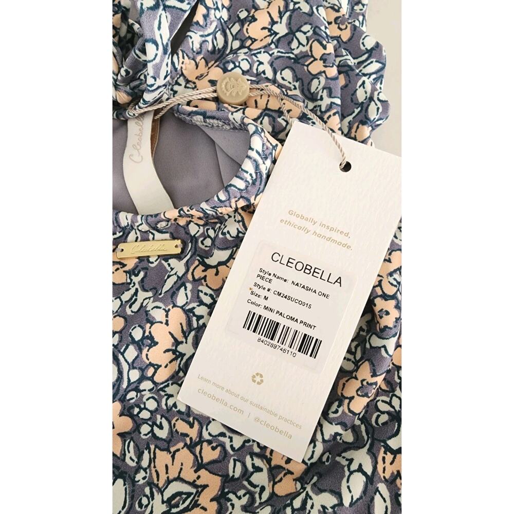 NEW $198 Cleobella Natasha Mini Paloma Print One-Piece Swimsuit Size Medium - Picture 6 of 9